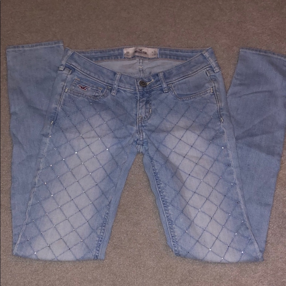 Hollister Rhinestone Skinny Jeans